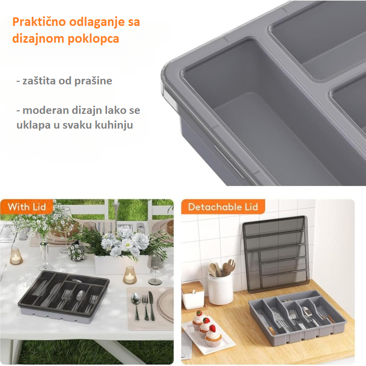 Proširiva polica za escajg – Savršena organizacija fioke!