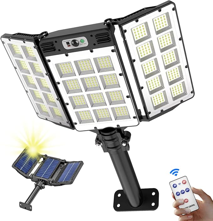 Solarni LED reflektor 800LED 3x Solarni Panel W787
