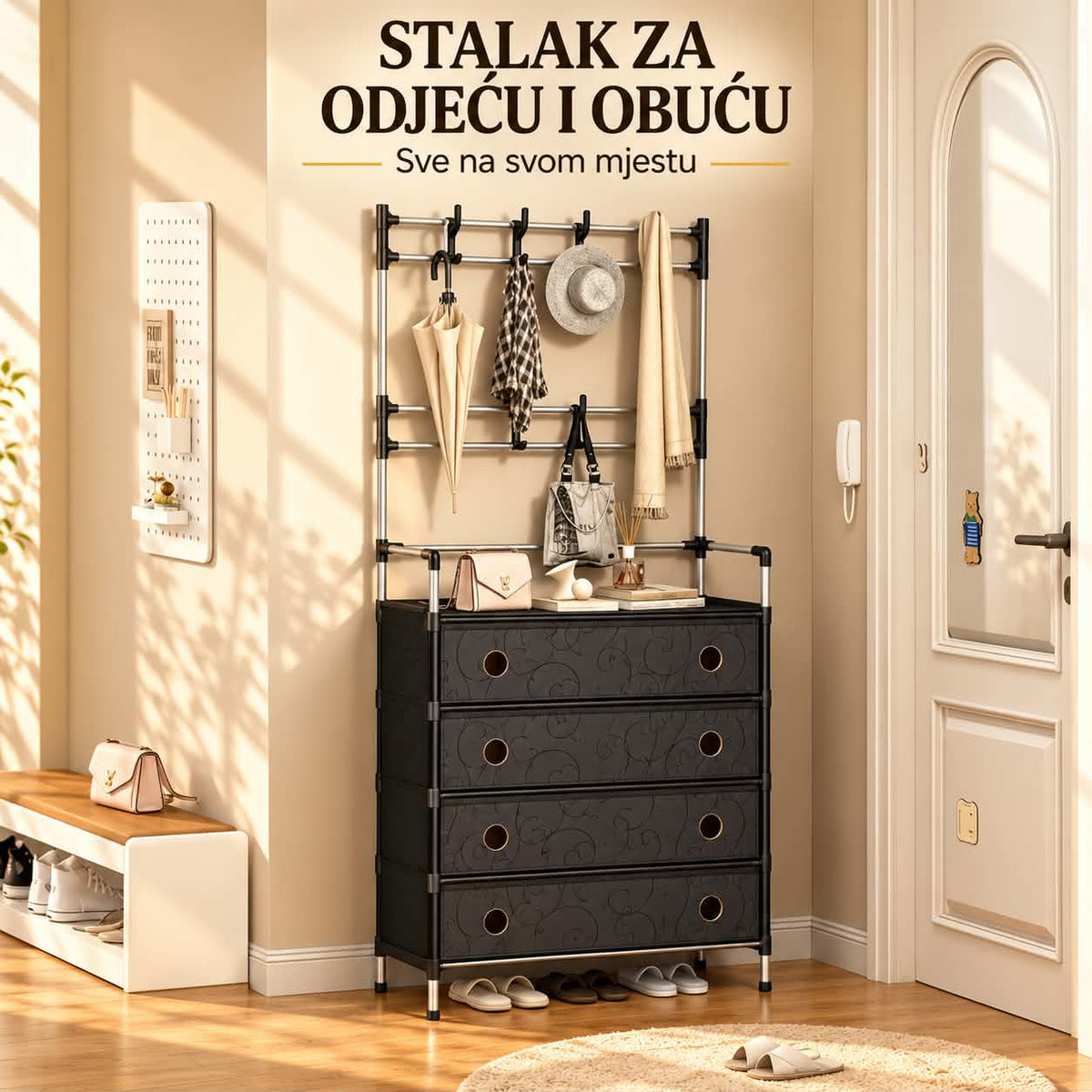 Organizer DustGuard - Višenamjenski stalak za odjeću i obuću