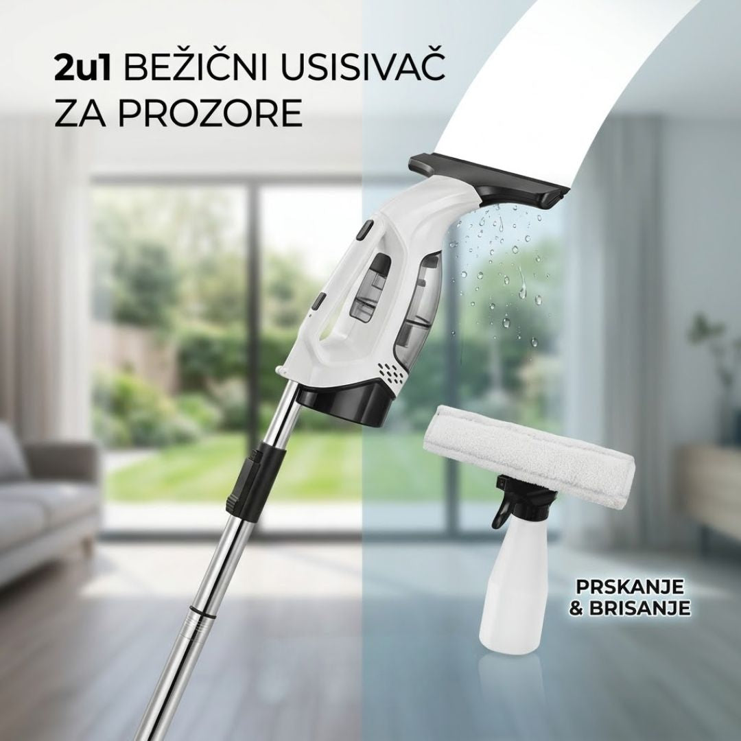 Bežični Usisivač za Prozore 2u1