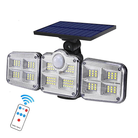 Solarni LED Reflektor sa Senzorom Pokreta i Daljinskim JD-2757 (122 LED)